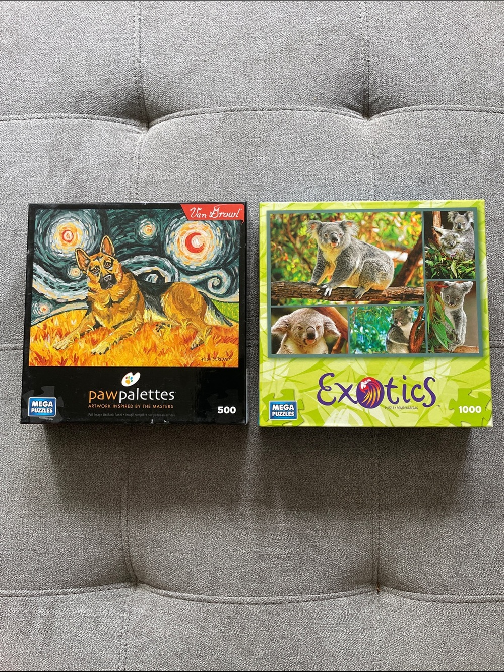 Mega Puzzles - set of two animal puzzles (boxes sealed).